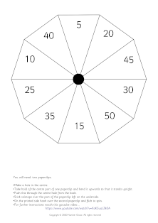 games spinner easy to make and play five times tables game