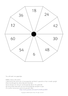 games spinner easy to make and play six times tables game