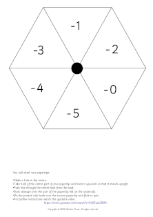 games spinner easy to make subtract zero to subtract five