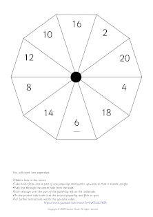 games spinner easy to make and play two times tables game