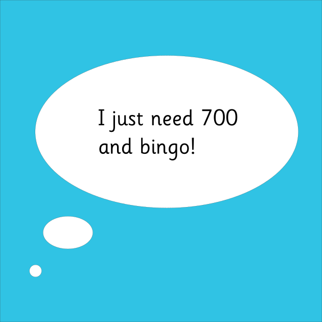 I just need seven hundred and bingo, place value game