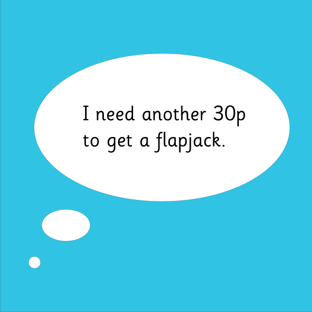 I need another thirty pence to get a flapjack money game