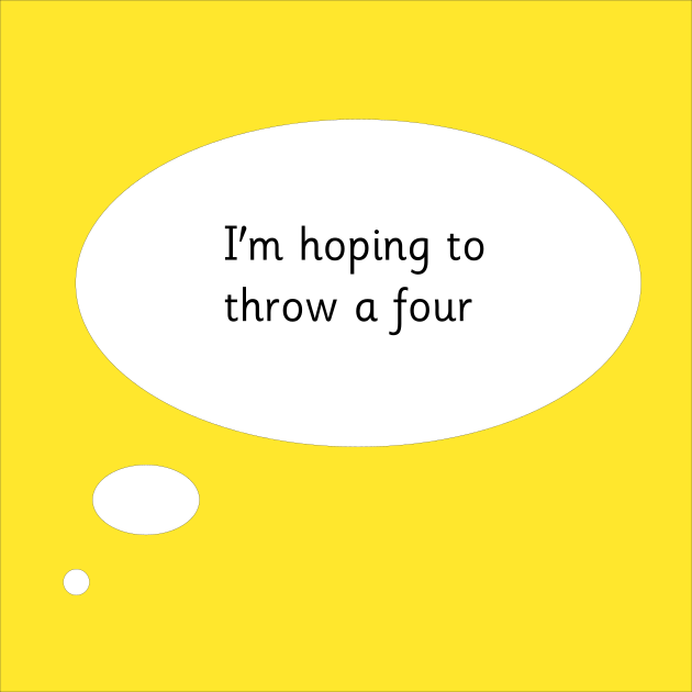 I'm hoping to throw a four, hundred square game