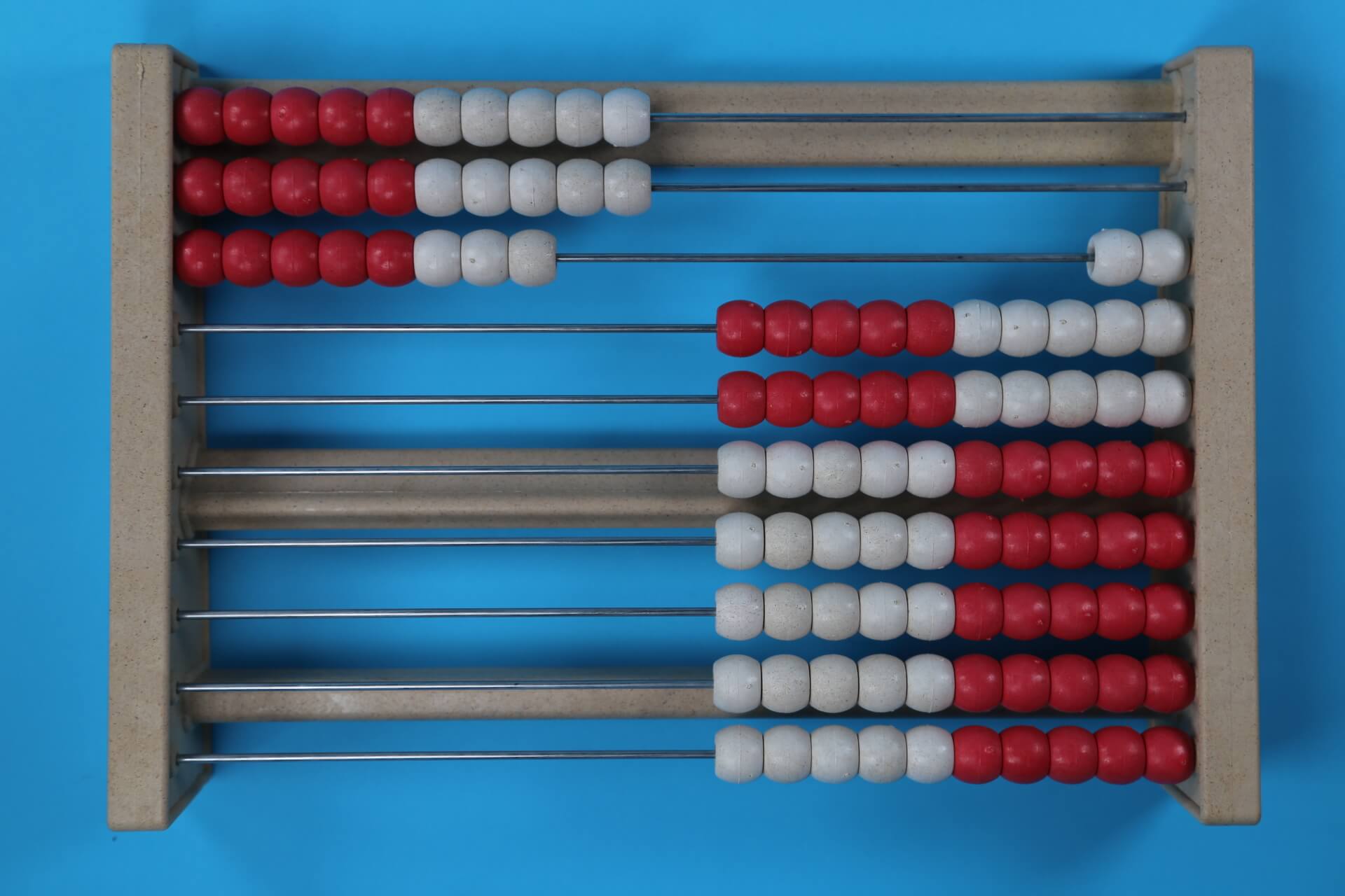 28 beads on a 100 bead rekenrek