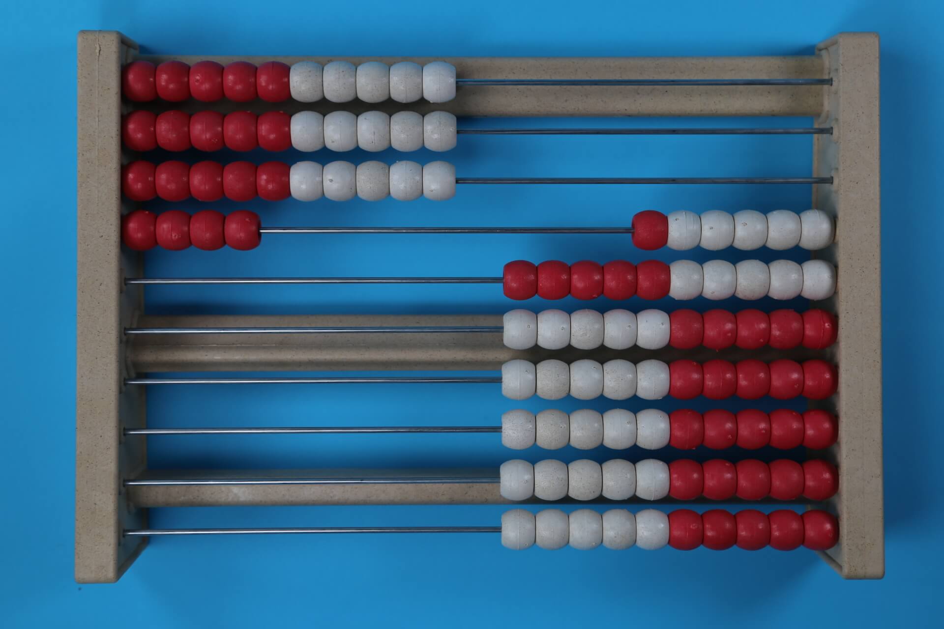 34 beads on a 100 bead rekenrek