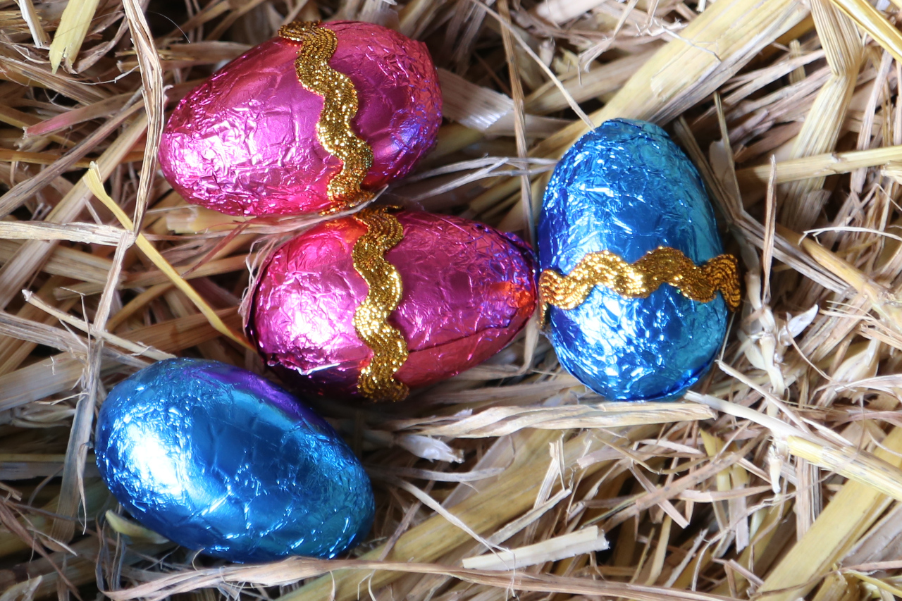 4 Easter eggs for part-whole activity