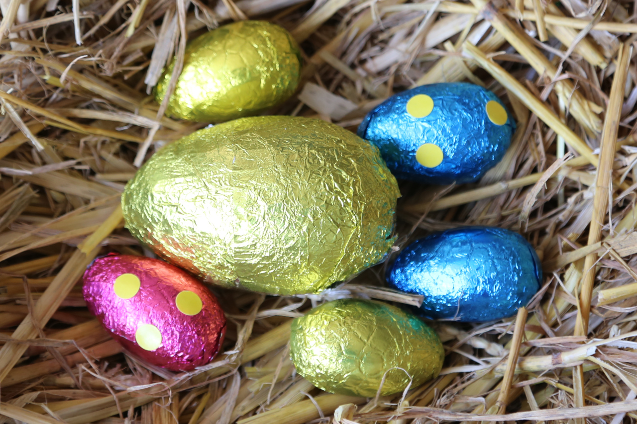6 Easter eggs for part-whole activity